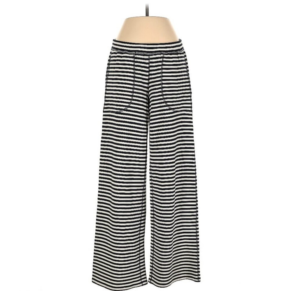 W by Worth striped wool blend pant (reversible)